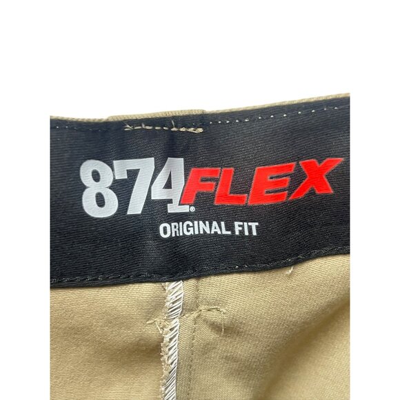 Dickies Flex 874 Original Fit Work Pants Khaki 42X32 New Comfort Office - Picture 10 of 11